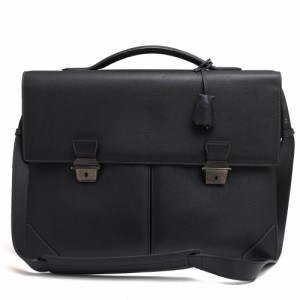 ○ダンヒル Dunhill 牛革 カーフ ビジネスバッグ フラップ式 2WAY ショルダーバッグ メンズ 【中古】 中古