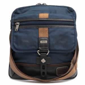 ○トゥミ TUMI FXTバリスティックナイロン ナパレザー 牛革 ショルダーバッグ 222304HK2 ALPHA BRAVO ANNAPOLIS ZIP FLAP HICKORY  中古