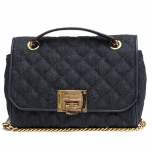 ○マイケルコース Michael Kors キルティング ショルダーバッグ 35S7GVAF2C VIVIANNE MD quilted Denim Shoulder Flap チェーンシ  中古