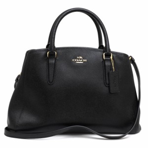 ○コーチ COACH クロスグレインレザー 牛革 ハンドバッグ F57527 Small Margot Carryall Crossgrain Leather スモール マーゴット  中古