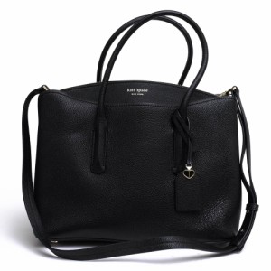 ○ケイトスペード Kate Spade 牛革 グレインレザー ハンドバッグ PXRUA160 margaux large satchel マルゴー ラージ サッチェル シ  中古