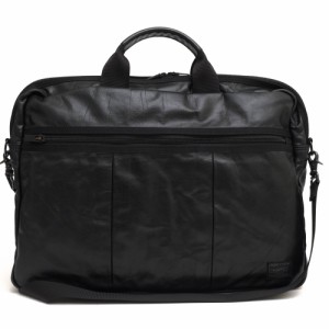 ○ポーター 吉田カバン PORTER 牛革 カーフ クローム鞣し ビジネスバッグ 023-03757 ALOOF BRIEFCASE アルーフ 2WAY ショルダーバ  中古