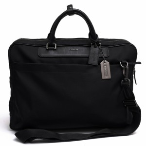 ○コーチ COACH ビジネスバッグ F70636 CROSBY Nylon Commuter クロスビー ナイロン コミューター X 2WAY ショルダーバッグ メンズ 中古