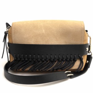 ○フィリップリム 3.1 Phillip Lim 牛革 カーフ ショルダーバッグ BIANCA SMALL FLAP CROSSBODY WITH FRINGE フリンジ レディース  中古