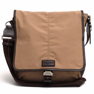 ○コーチ COACH ショルダーバッグ F70665 Varick Nylon Map Bag ヴァリック マップバッグ フラップ式 メッセンジャーバッグ メンズ 中古