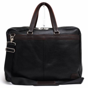 ○ポーター 吉田カバン PORTER 牛ステア コンビネーション鞣し 牛革 ビジネスバッグ 192-03748 BLEND 2WAY BRIEFCASE ブレンド シ  中古