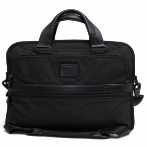 ○トゥミ TUMI FXTバリスティックナイロン ナパレザー 牛革 ビジネスバッグ 26115D2 Alpha2 Triple Compartment Brief アルファ2   中古