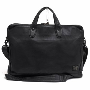 ○ポーター 吉田カバン PORTER 牛ステア中艶 ビジネスバッグ 124-01202 TAUSEN 2WAY BRIEFCASE タウゼン 2WAY ショルダーバッグ ノ 中古