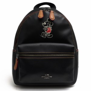 ○コーチ COACH Disneyn Mickey ディズニー グラブ カーフ 牛革 リュック F59837 Mini Charlie Leather Backpack チャーリー バッ  中古