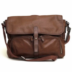 ○トゥミ TUMI 牛革 ショルダーバッグ 68170CH Laredo Leather Jefferson Flap Messenger ジェファーソン フラップメッセンジャー  中古