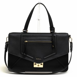 ○フルラ FURLA 牛革 ハンドバッグ ALICE M TOP HANDLE SATCHEL アリーチェ サッチェルバッグ 2WAY ショルダーバッグ レディース   中古