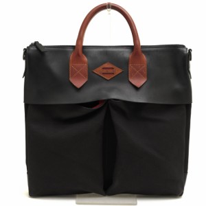 ○レオンフラム LEON FLAM コットンキャンバス 牛革 トートバッグ Sac21H Comte de la Vaulx ヘルメットバッグ メンズ 【中古】 中古