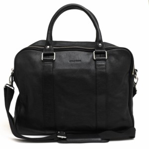 ○コールハーン COLE HAAN ペブルドレザー 牛革 ビジネスバッグ A11458 PEBBLE TOP ZIP ATTACHE 2WAY ショルダーバッグ シボ革 シ  中古