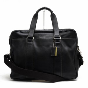 ○コーチ COACH ナチュラルグラブタンレザー 牛革 ビジネスバッグ 70187 Legacy leather zip commuter レガシー レザー ジップ コ  中古