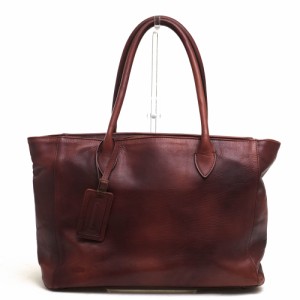 ○マザーハウス MOTHERHOUSE 牛革 トートバッグ MG12042 Antique Career Tote アンティーク キャリア トート 肩掛け ワンショルダ  中古