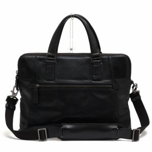 ○トゥミ TUMI 日本限定モデル 型押しレザー 牛革 ビジネスバッグ 68516STRE BEACON HILL Branch Slim Laptop Leather Brief ビー  中古