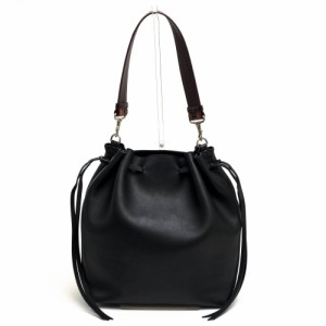 ○セオリー theory 牛革 ショルダーバッグ 5360101 Linden URBAN DRAWSTRING リンデン 巾着型バケットバッグ 2WAY ショルダーバッ  中古