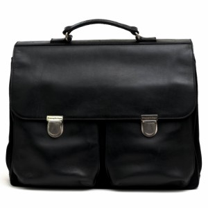 ○ゼニア Ermenegildo Zegna TRAVELLER 牛革 カーフ ビジネスバッグ フラップ式 メンズ 【中古】 中古