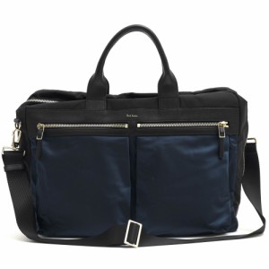 ○ポールスミス Paul Smith  ビジネスバッグ 863796 N145 UTILITY POCKET BRIEF CASE ユーティリティポケット カラーブロック 2WAY 中古