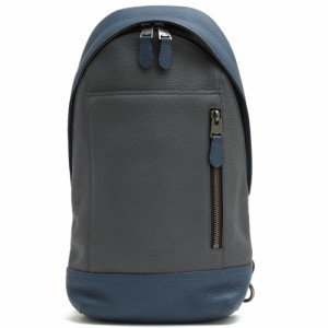 ○コーチ COACH ペブルドレザー 牛革 ショルダーバッグ 23689 Manhattan Sling Pack In Colorblock マンハッタン スリング パック  中古