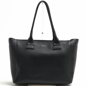 ○フルラ FURLA 牛革 トートバッグ CAPRICCIO TOTE カプリッチョ シボ革 シュリンクレザー レディース 【中古】 中古