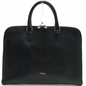 ○フルラ FURLA MAN PROJECT グレイン型押し牛革 ビジネスバッグ U690FPJ ARE000 1003 O6000 薄型 ノートPC収納可 メンズ 【中古】 中古