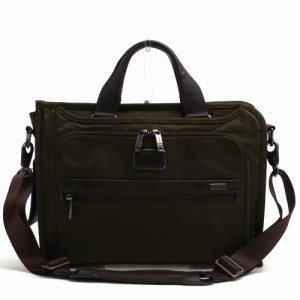 ○トゥミ TUMI バリスティックナイロン ナパレザー 牛革 ビジネスバッグ 26110ODL2 ALPHA Slim Deluxe Portfolio スリム デラック  中古