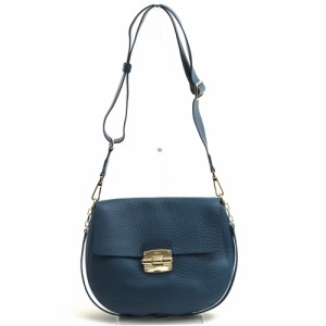 ○フルラ FURLA 牛革 ショルダーバッグ CLUB クラブS シボ革 シュリンクレザー 2WAY ショルダーバッグ レディース 【中古】 中古