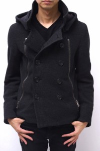 ○ジュンハシモト junhashimoto ZIP&HOODED P-COAT Pコート ジャケット メンズ 中古