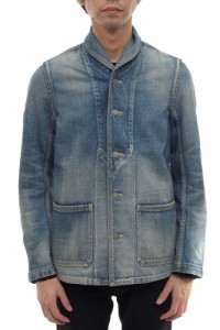 ○ビズビム VISVIM  トラッカージャケット 0112205006007 ARTIFACT COVERALL DAMAGED カバーオール ヴィンテージ加工 デニム メン  中古