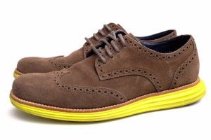 ○コールハーン COLE HAAN 牛革 ビジネスシューズ C11095 Lunargrand Wing Tip Oxford ルナグランド ウイングチップ 定番 メンズ   中古