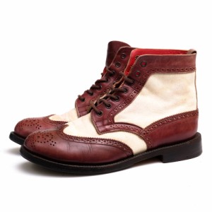 ○トリッカーズ Tricker's YAMANE DELUXE別注モデル カントリーブーツ EVISU ブーツ メンズ 【中古】 中古