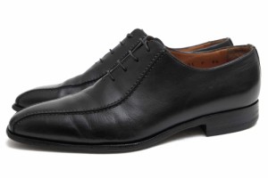 ○サントーニ Santoni 牛革 カーフ ビジネスシューズ 6804 01  スワールトゥ レザーソール マッケイ製法 メンズ 【中古】 中古