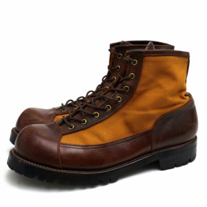 ○ザ シュペリオール レイバー The Superior Labor パラフィン加工 牛革 マウンテンブーツ SL409 wilderness boots ハンドメイド V 中古