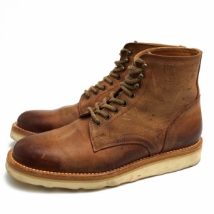 ○モトラトリー MOTORATORY KUDU クーズー カモシカ レースアップブーツ 7022 kudu highcut boots Vibramソール プレーントゥ メン 中古