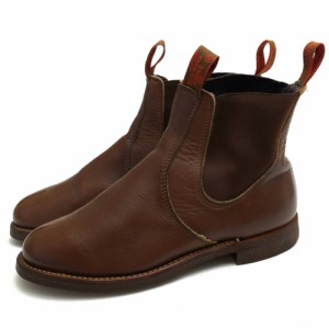 ○レッドウィング RED WING 牛革 ワークブーツ 8191 CHELSEA RANCHER チェルシー ランチャー グッドイヤーウェルト製法 サイドゴア 中古