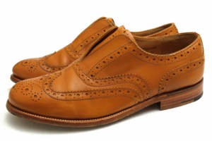 ○グレンソン GRENSON EXCLUSIVE MODEL FOR TOMORROWLAND トゥモローランド ビジネスシューズ 111535 メダリオン ウイングチップ   中古