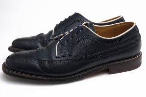 ○リーガル REGAL GLAD HAND グラッドハンド別注 牛革 ビジネスシューズ 653 AMERICAN BROGUE アメリカン ブローグ ロングウイング 中古