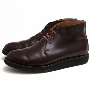 ○ダナー Danner ガラスレザー 牛革 チャッカブーツ D-4302 POSTMAN ポストマン ダンキャットソール グッドイヤーウェルト製法 メ  中古