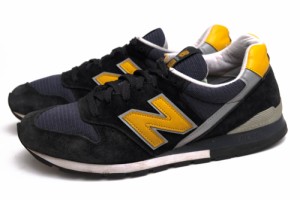 ○ニューバランス NEW BALANCE WOLVERINE社製ピッグスキンスウェード ローカットスニーカー M996CSMI C-CAP&ENCAP構造 メンズ 【中 中古