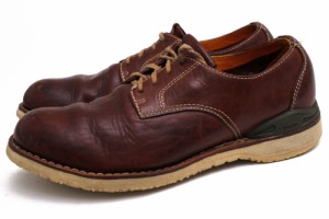 ○ビズビム VISVIM F.I.L. EXCLUSIVE 牛革 ビジネスシューズ 0113302002005 VIRGIL PLAIN TOE-FOLK プレーントゥ Vibramソール メ  中古