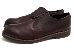 ○パドローネ PADRONE ウォータープルーフレザー 牛革 ビジネスシューズ PU7358-2033 DERBY PLAIN TOE SHOES JACK8 ダービーシュー 中古