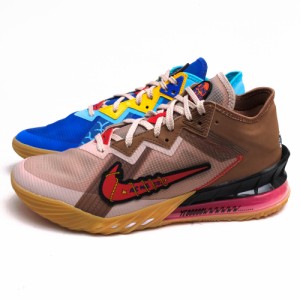 ○ナイキ NIKE スペース・プレイヤーズ レブロン・ジェームズ ハイカットスニーカー CV7562-401 LEBRON 18 LOW Wile E. vs. Roadru 中古