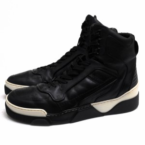 ○ジバンシー GIVENCHY Riccardo Tisci リカルドティッシ 牛革 カーフ ハイカットスニーカー Tyson stars leather high-top traine 中古