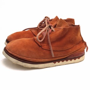 ○ビズビム VISVIM カウスエード 牛革 チャッカブーツ GRIS MOC MID-FOLK プレーントゥ Vibramソール メンズ 【中古】 中古