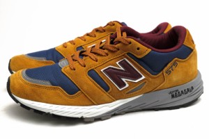 ○ニューバランス NEW BALANCE ピッグスキンスエード リップストップナイロン ローカットスニーカー MTL575TB REVLITEミッドソール 中古