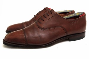 ○スコッチグレイン SCOTCH GRAIN 牛革 ビジネスシューズ 756 Belle Homme ベルオム ストレートチップ レザーソール グッドイヤー  中古