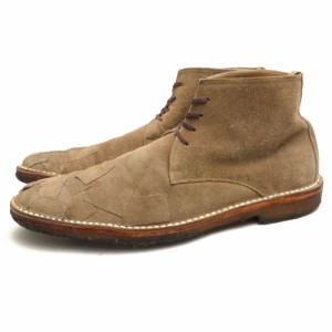 ○フットザコーチャー foot the coacher 牛革 チャッカブーツ FT09AW03 MOCCASIN SHOES suede デザートブーツ クレープソール モカ 中古