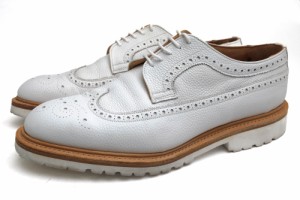 ○ジョセフ チーニー JOSEPH CHEANEY & SONS グレイン型押し牛革 ビジネスシューズ YELVERTOFT GV WHITE GRAIN ロングウイングチッ 中古