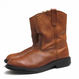 ○レッドウィング RED WING 牛革 ペコスブーツ 1167 Pecos 9inch Pull-On Boots スーパーソール プレーントゥ メンズ 【中古】 中古